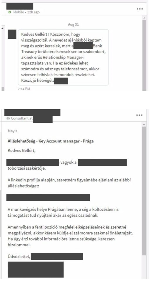 Linkedin példa Linkedin példa